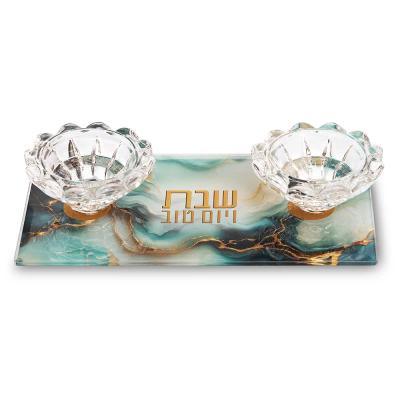 פמוטי זכוכית 10X18 ס"מ