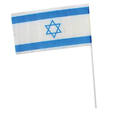 דגלוני בד על קשית 21X14 ס"מ