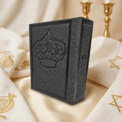 סידור מעוצב כתר מובלט לגבר קורדרוי אפור כהה