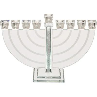 חנוכייה קריסטל אלגנטית 21 ס"מ