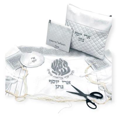 סט חלאקה פרימיום דגם האש שלרקמה בכסף
