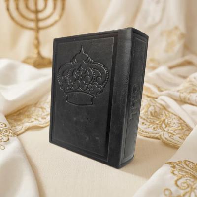 סידור מעוצב כתר מובלט לגבר צבע שחור מט