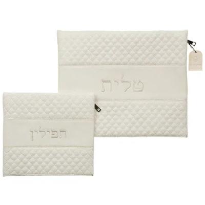 סט תפילין מעור דמוי עור 36*29 ס"מ עם רקמה
