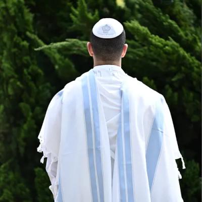 טלית דגם פאר תכלת