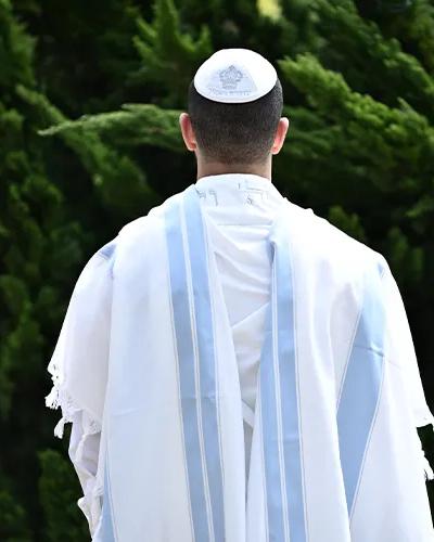 טלית דגם פאר תכלת