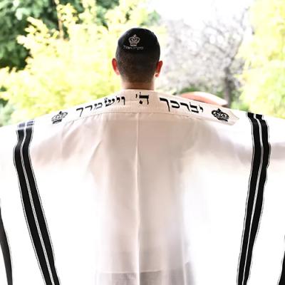 טלית דגם פאר שחור